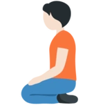 下载emoji00下跪者浅肤色的高清图片素材