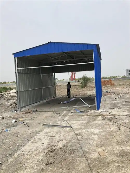 阳泉郊区钢结构铁棚 防晒隔热铁棚 简易铁棚