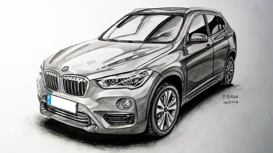 大神快速手绘豪华suv全新款宝马x1