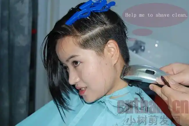 给mm剃高脚bob(9) 剃刮_中国长发