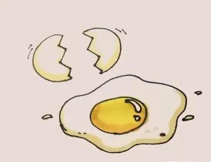 荷包蛋简笔画