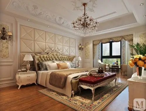 6万171㎡简欧四房装修东方巴黎霞飞苑简欧风格-红星美凯龙家装效果图