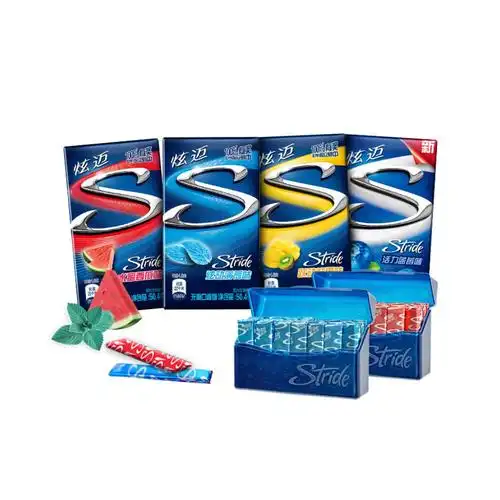 炫迈混合口味无糖口香糖28片4盒装