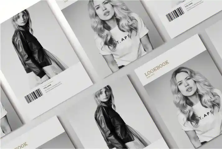 排版设计简约时尚的杂志设计