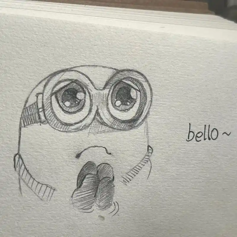 banana94.#小黄人 #凯文鲍勃斯图尔特 #手绘 - 抖音