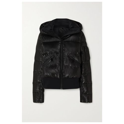 goldbergh bombardino 绗缝金属色羽绒滑雪连帽外套女