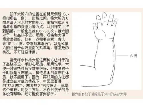 高烧不退清天河水推六腑降体温