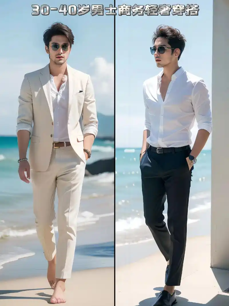 夏季30-40岁男士商务轻奢穿搭指南.为你推荐一些适合30- - 抖音