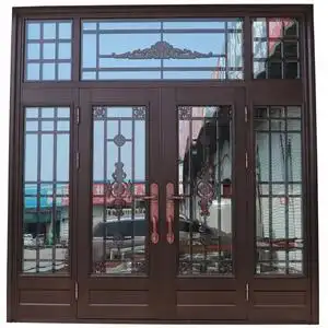 厂家定制农村自建房堂屋大门四开子母门进户入户家用不锈钢防盗门