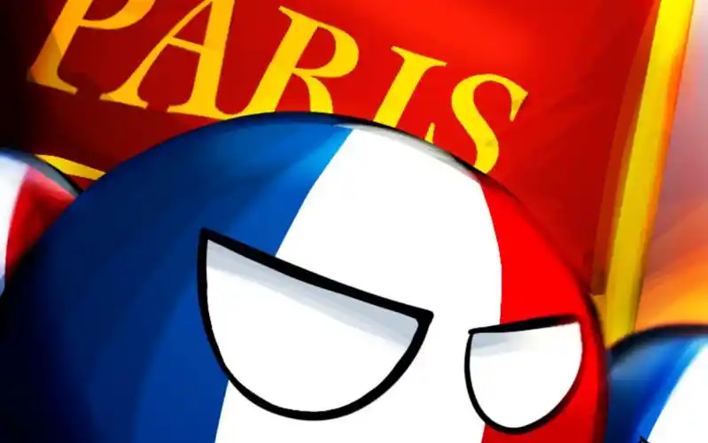 波兰球绘画过程巴黎公社