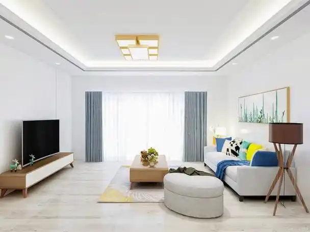 简约时尚客厅吊顶装修