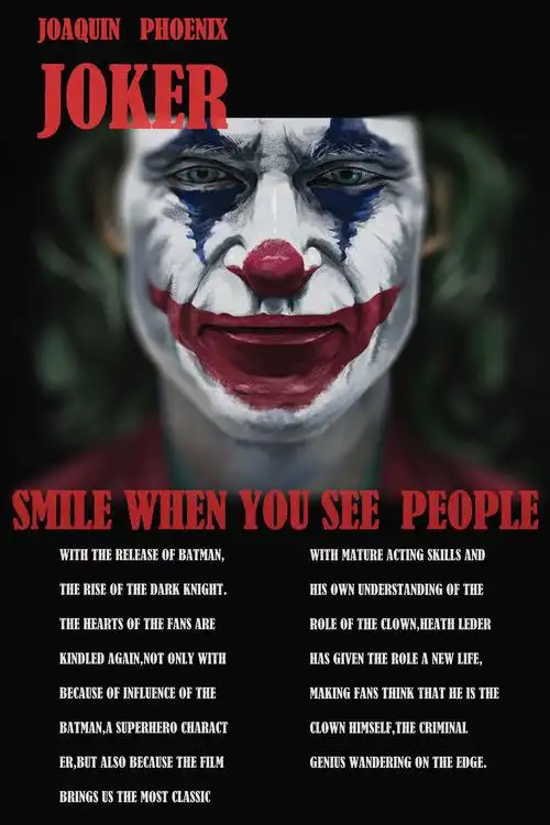《小丑》海报系列