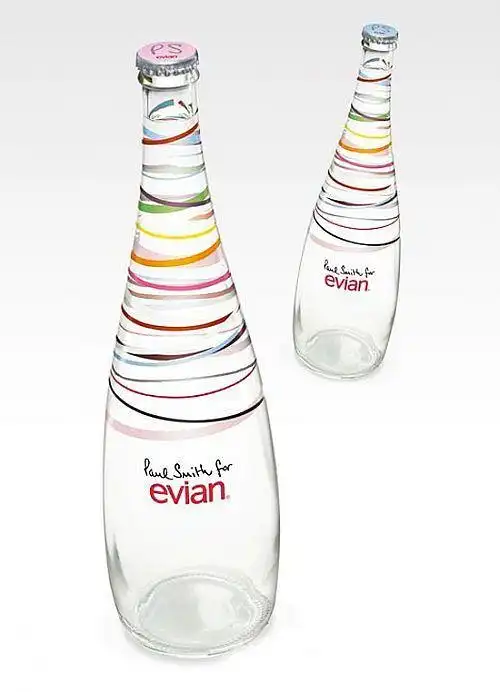 超级时尚的法国依云矿泉水瓶身设计-创意生活,手工制作╭★肉丁网