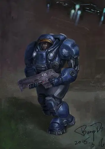 同人.sc2 机枪兵