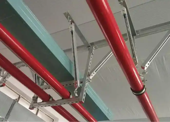 消防管道抗震支吊架侧向纵向成品抗震支架可设计加工制造安装