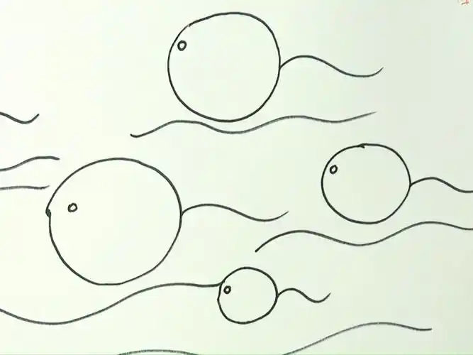 简笔画画小蝌蚪画时代美术