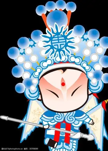 q版京剧武生动作