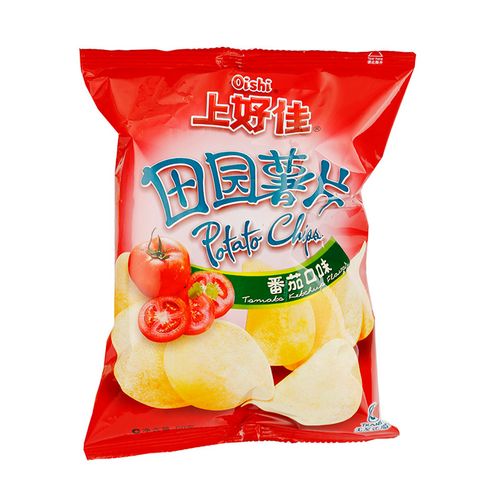 (今日10折)上好佳田园薯片(番茄西红柿口味)50g/包—膨化食品
