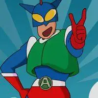 动感超人姿势卡通头像_微信头像图片大全