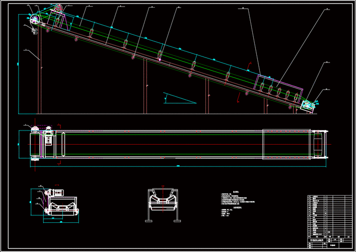 带式传送机带式输送机总装备图zip