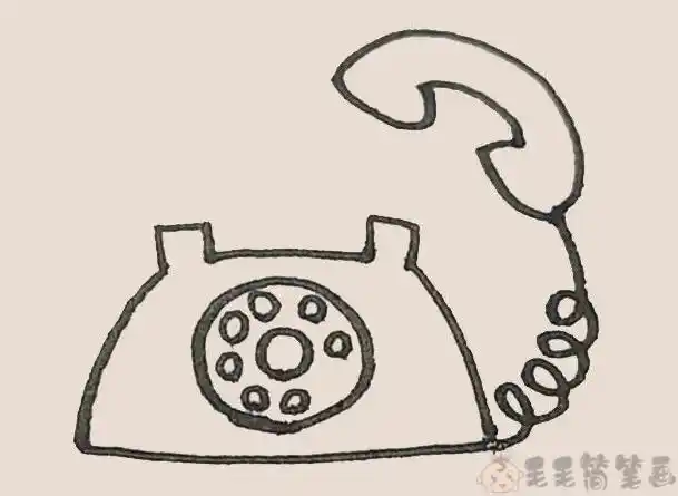 电话简笔画素材 简笔画图片大全-蒲城教育文学网