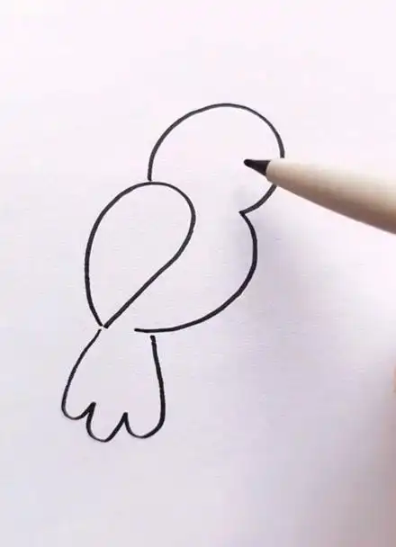 简单几笔画小鸟,快试试吧