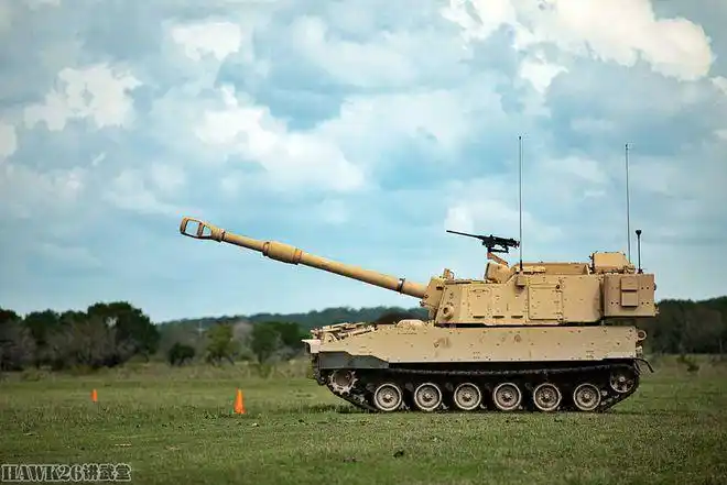 美军第1骑兵师接收m109a7自行榴弹炮首次战斗状态实弹射击训练