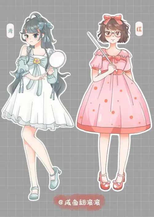 二次元少女贴纸