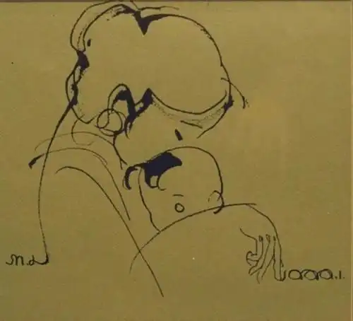 母爱情深韩美林母与子系列作品深情款款