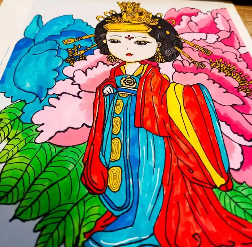 画画 #手绘 #国风古韵 #杨贵妃 漫长冬夜,埋藏了好多记 - 抖音