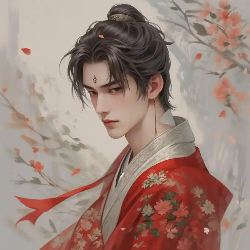 古风动漫男生头像集 探索古代风华,一组精选的古风动漫男生头像,带你