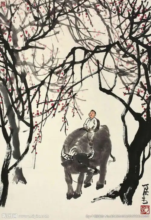 牧牛图图片