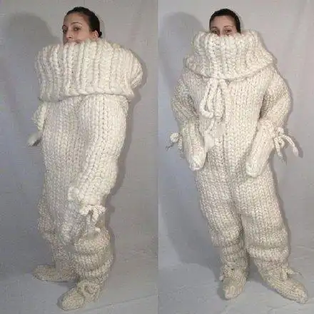 毛线连体衣 - 冬天穿衣指南