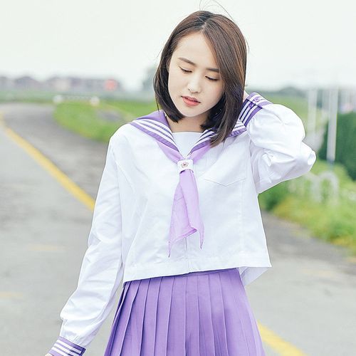 女装长袖jk制服日本高中生校服中间服春秋装关东襟三本日系水手服