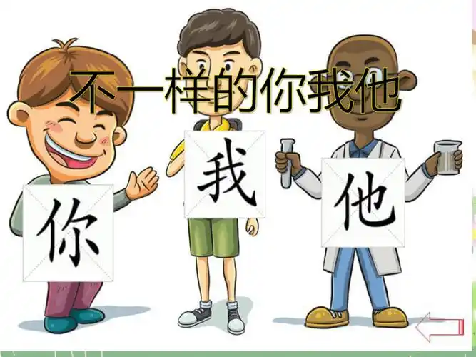 2不一样的你我他课件共18张ppt