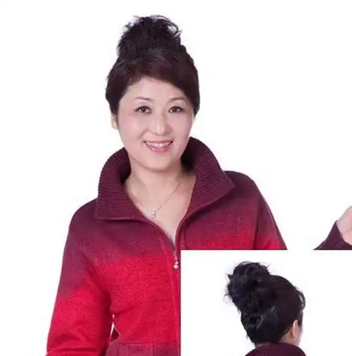 适合中年妇女的盘发发型