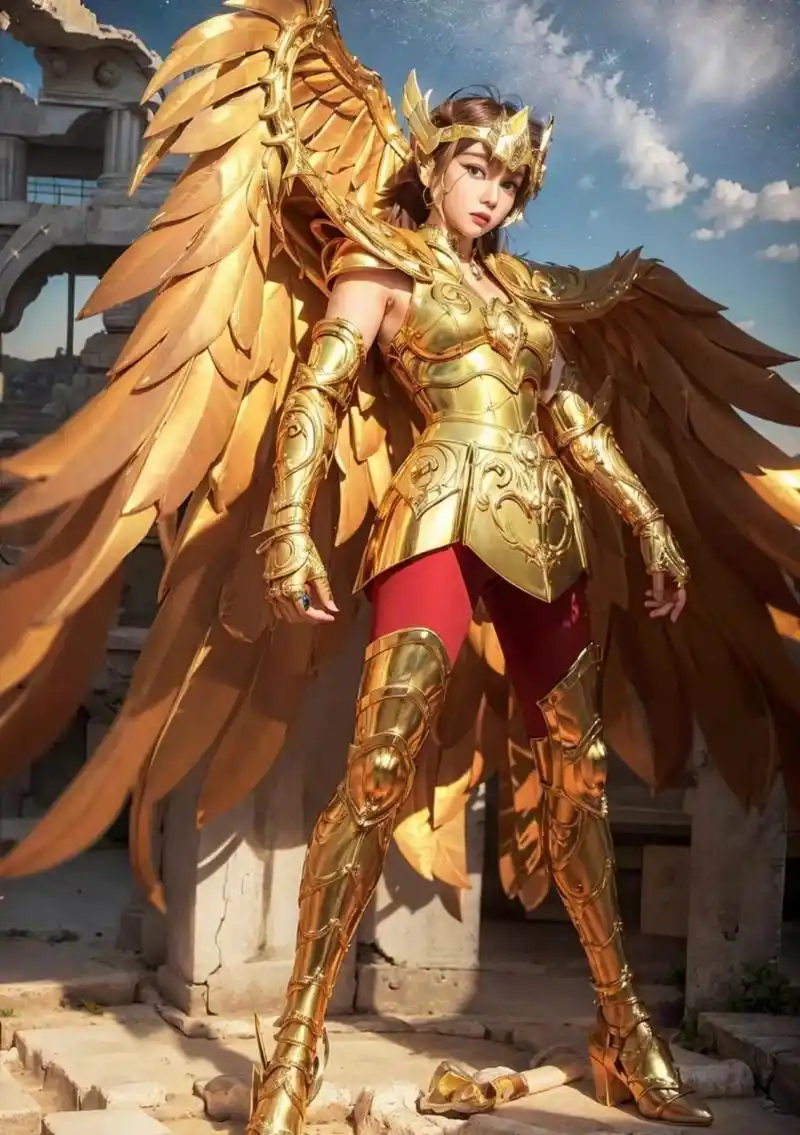 射手座黄金圣斗士女版#动漫# #圣斗士星矢