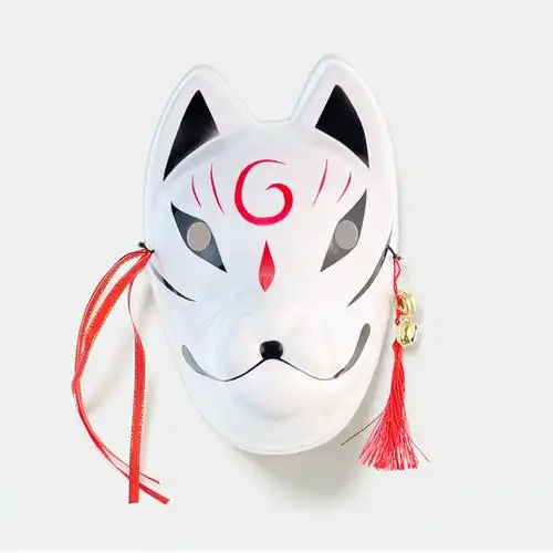 2022新款面具日本狐狸 抖音暗部和风萤火狐狸面具脸cos中国风古风日式