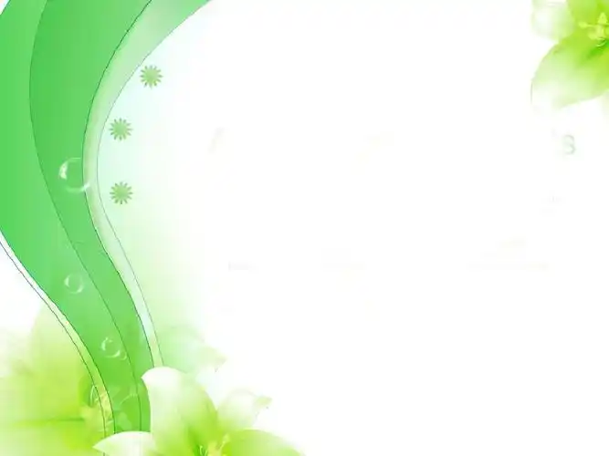 简约清新百合ppt模板