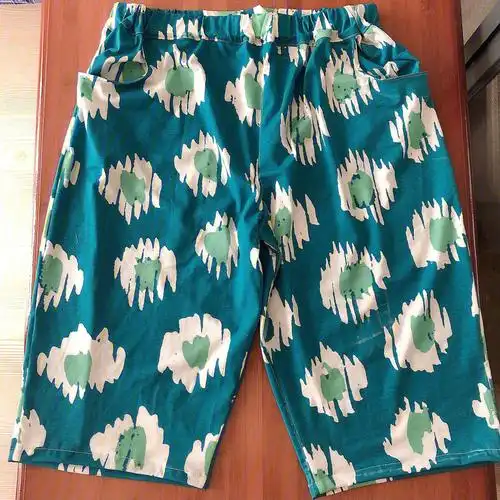 170男士居家短裤裁剪图