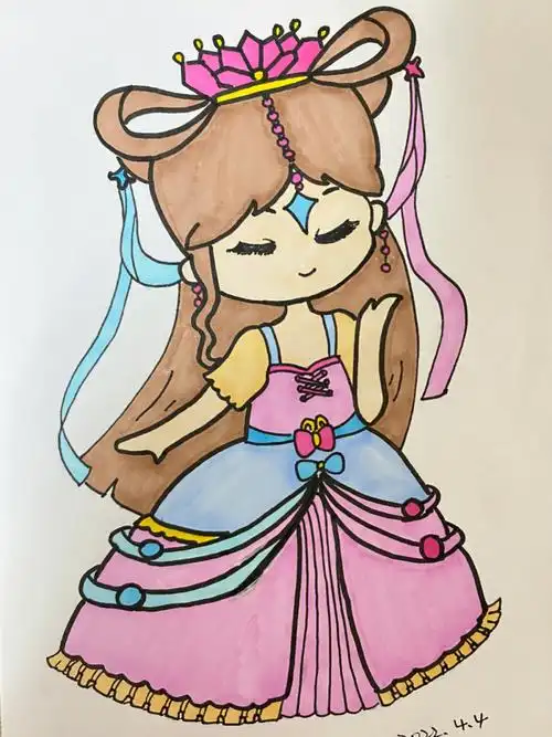 临摹:卡通小艾#叶罗丽  #叶罗丽梦公主  #叶罗丽简笔画