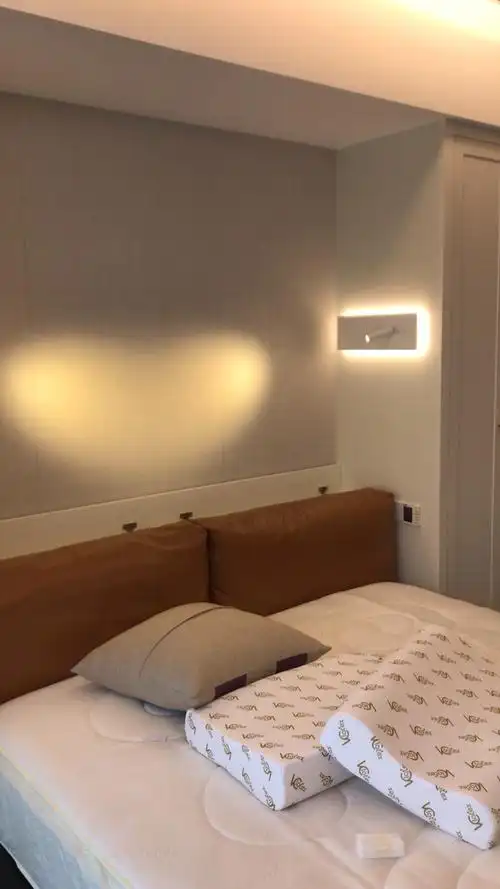 卧室壁灯床头灯旋转阅读灯北欧创意简约客厅背景墙装饰灯具 白色24*15