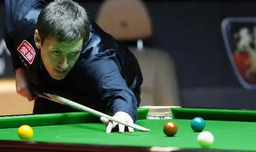 图文斯诺克上海大师赛12决赛沃顿打出好状态