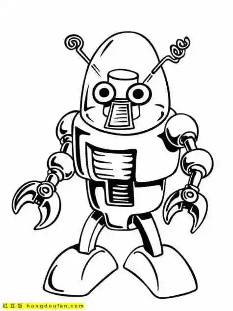 最难的机器人简笔画