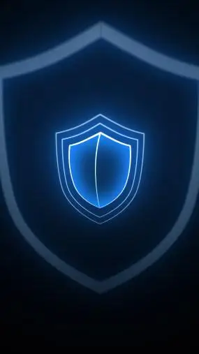 【竖版】盾牌防护防御保护带通道视频素材