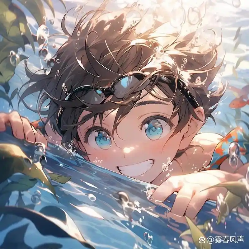 分享好看的男生水下动漫头像～ 今天分享一组帅气,独特的水下男生动漫