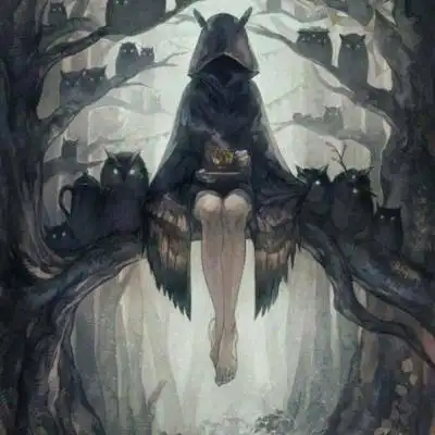 超好看黑暗系女生头像 黑化动漫女生头像