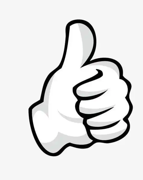 竖起大拇指的小朋友简笔画