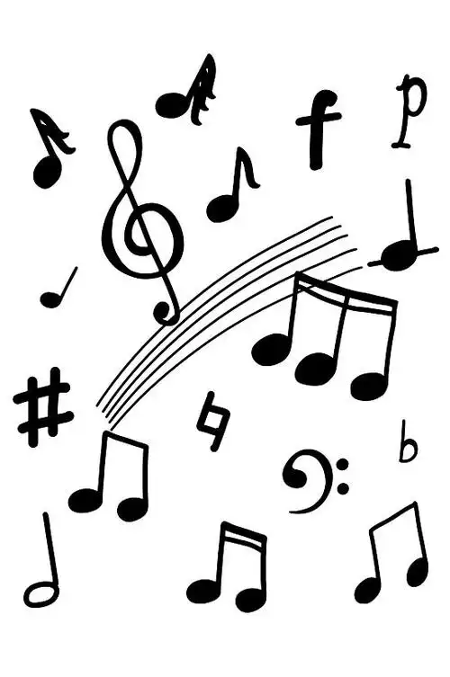 简约音乐符号图标小元素