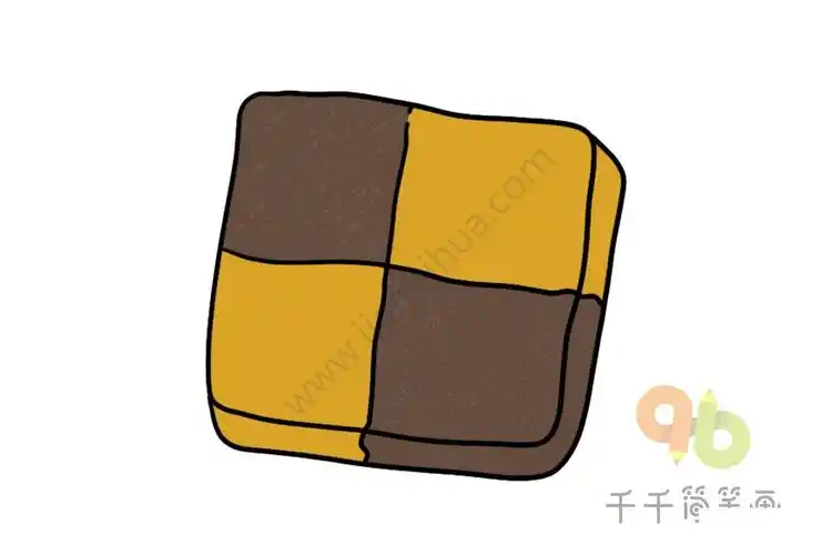 香脆的饼干简笔画图片教程